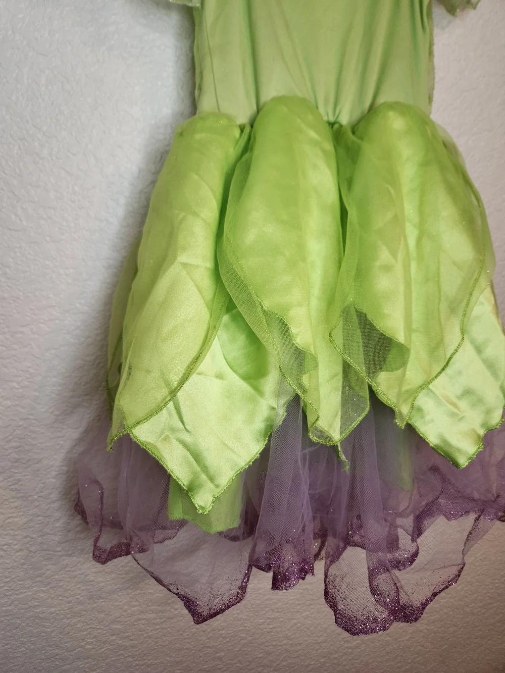 Disney Store Tinker Bell Costume Child Size Medium 5 6  Green And Purple - Picture 9 of 14